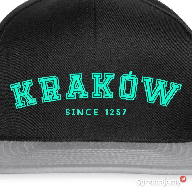 Czapka snapback KRAKÓW Since 1257 Zielony napis Pozostałe Kraków