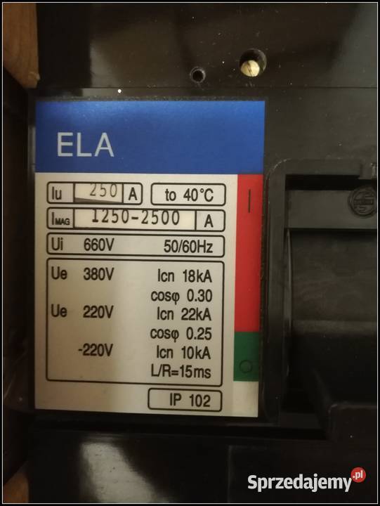 wyłącznik Ela Elester 250A śląskie Dąbrowa Górnicza sprzedam