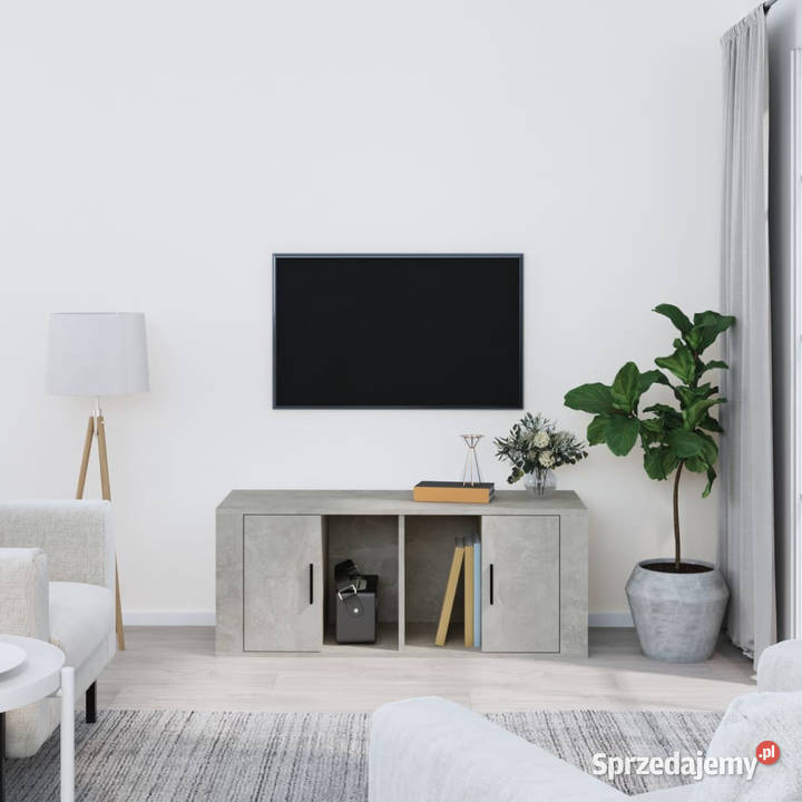 Szafka pod TV szarość betonu 100x35x40 WM816804 Warszawa sprzedam