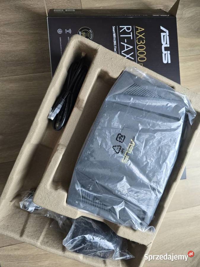 Nowy router Asus RTAX58U V2 Internet i komunikacja Giebułtów sprzedam