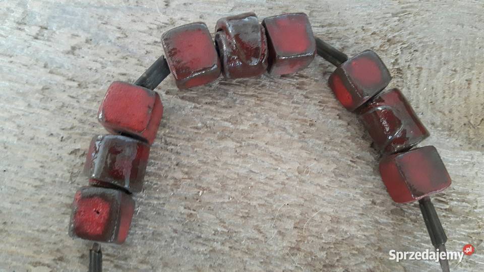 Naszyjnik ceramiczny ręcznie wykonany Otwock