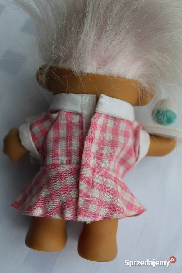 Troll Russ Różowy Kelnerka Taca Lody Cukiernia Bielsko-Biała