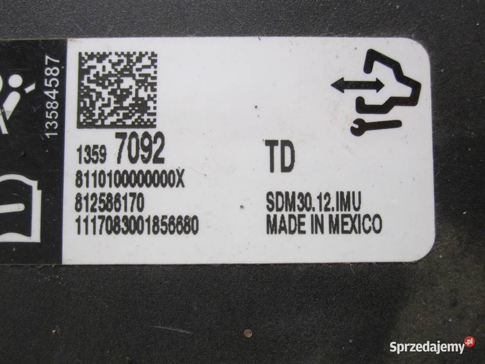 OPEL CORSA E 17r moduł AIRBAG 13597092 osobowe świętokrzyskie Kielce