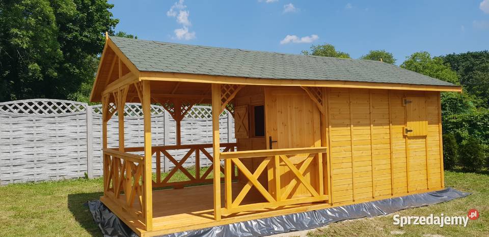 Domek letniskowy ogrodowy drewniany altana Zimnowoda