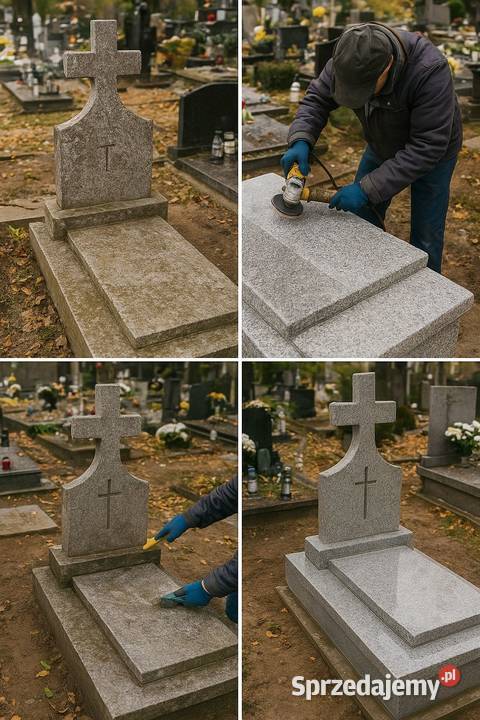 Remonty nagrobków pomników Cmentarz Wrocław usługi budowlane