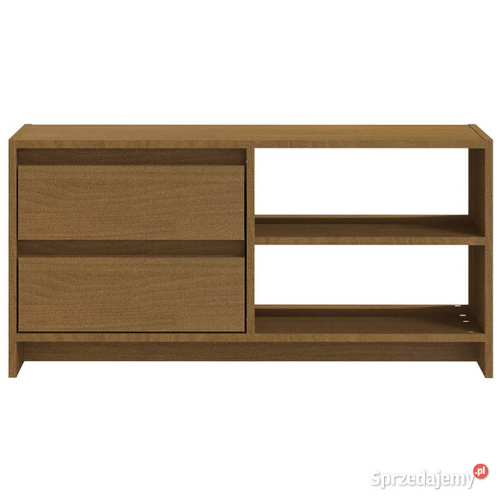 Szafka pod TV miodowy brąz 80x31x39 drewno Warszawa