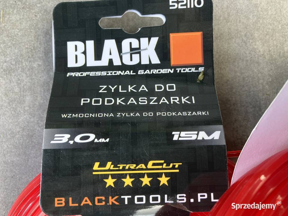 ŻYŁKA do podkaszarki kwadratowa 3mm 15m BLACK mazowieckie Warszawa