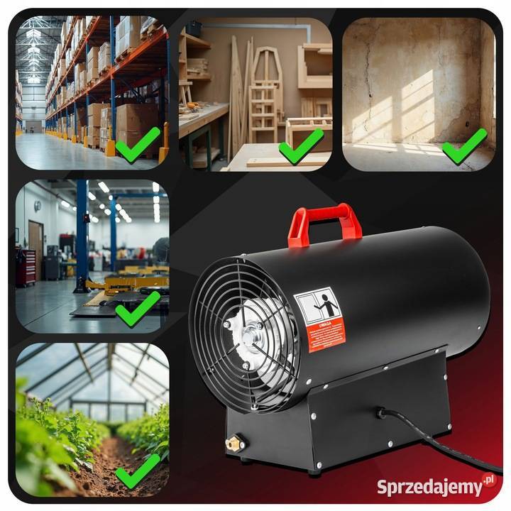 Nagrzewnica gazowa dmuchawa termostat lcd duża sprzedam