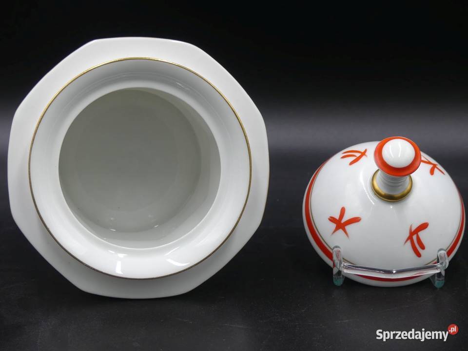 Piękna bomboniera art deco Carl Tielsch Stary Poznań