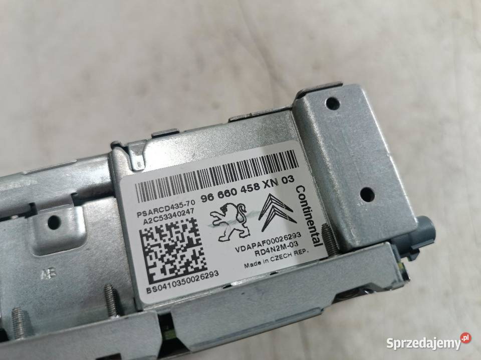 RADIO PEUGEOT RCZ 16 THP 96660458XN03 osobowe wielkopolskie