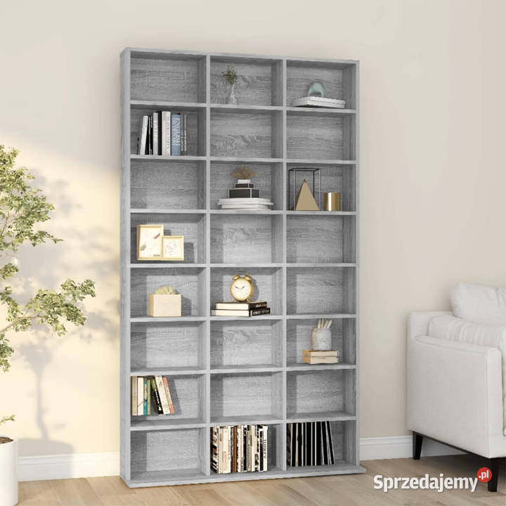 Szafka na płyty CD szary dąb sonoma 102x23x1775 Pozostałe mazowieckie Warszawa