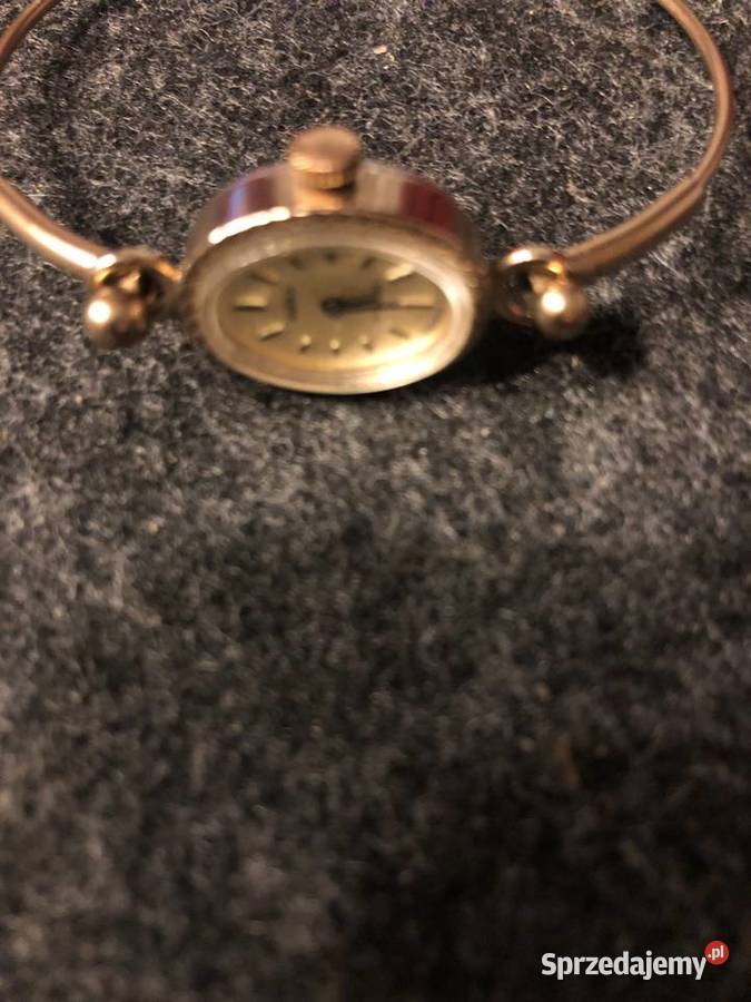 Pozłacany zegarek damski Czajka z bransoletką Damskie małopolskie Kraków