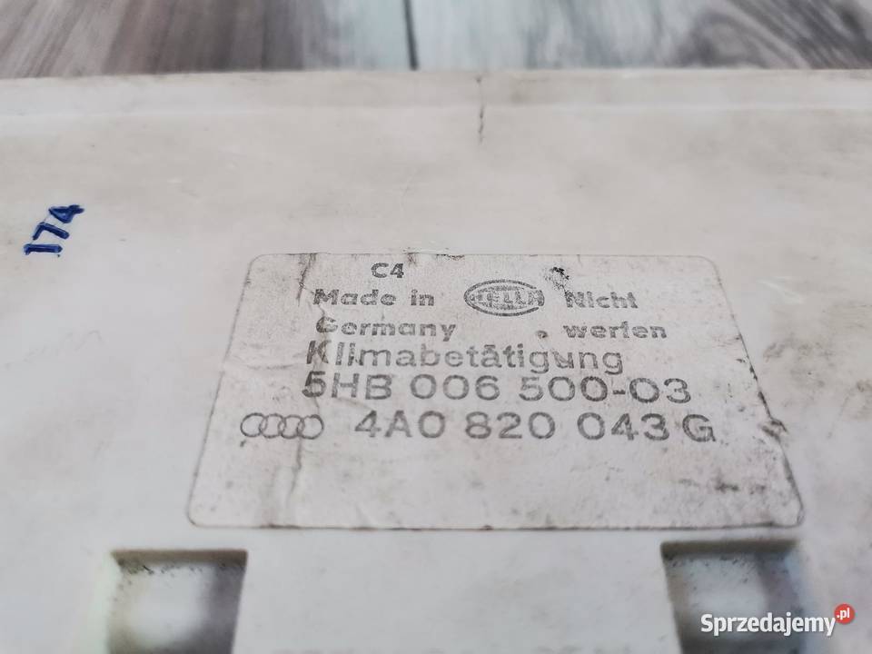 AUDI 100S4A6S6 C4 PANEL KLIMATYZACJI 4A0820043G Trzeciewiec
