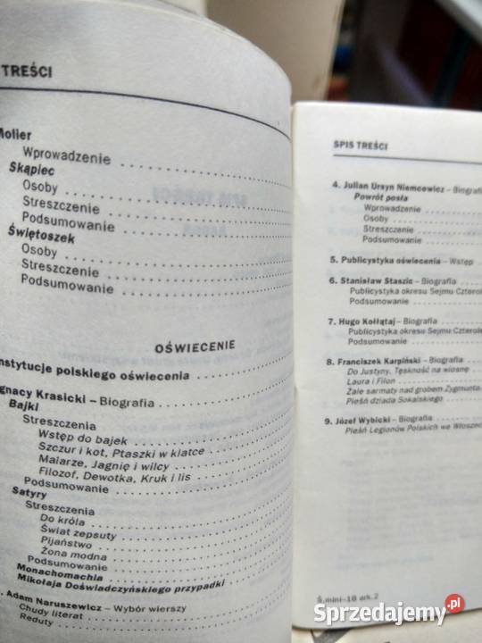 Ściąga mini polskie Greg baroku do oświecenia Warszawa