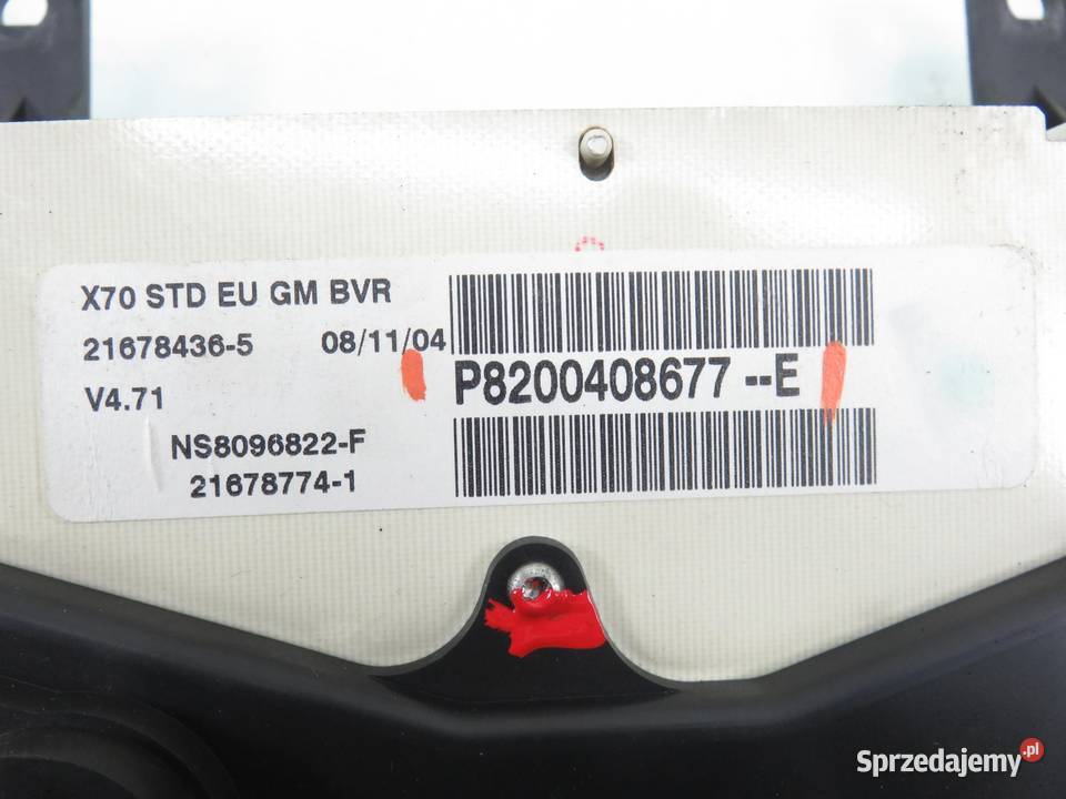 LICZNIK OPEL MOVANO A 25 DTI 724 P8200408677E