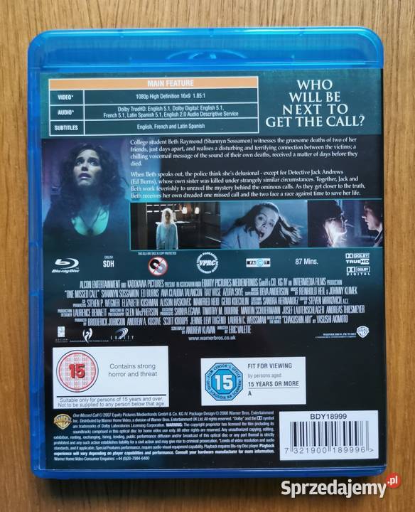 One Missed Call Nieodebrane Połączenie Bluray En Parzęczew