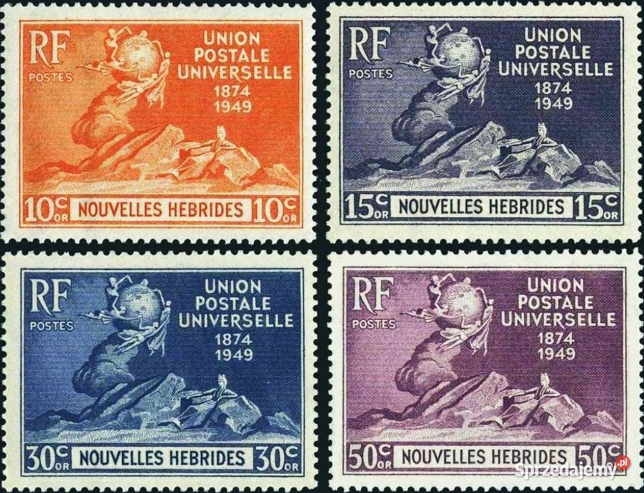 NOWE HEBRYDY 1949 MNHdwie serie wysyłka Człuchów