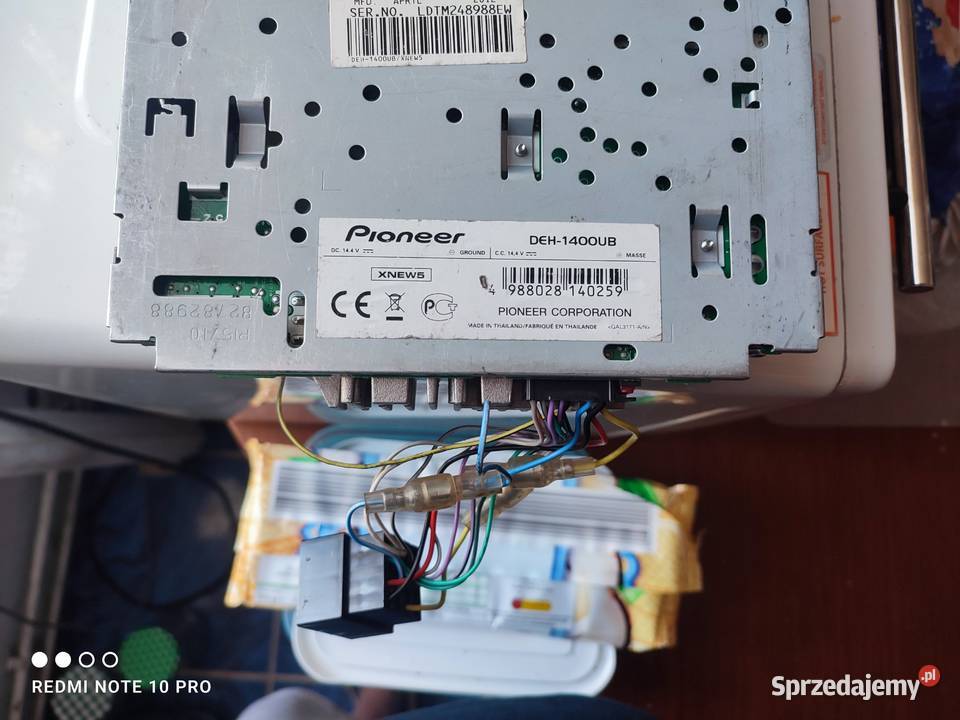 Radio pioneer deh 1400 ub cd mp3 usb aux 4x50w Dębno sprzedam
