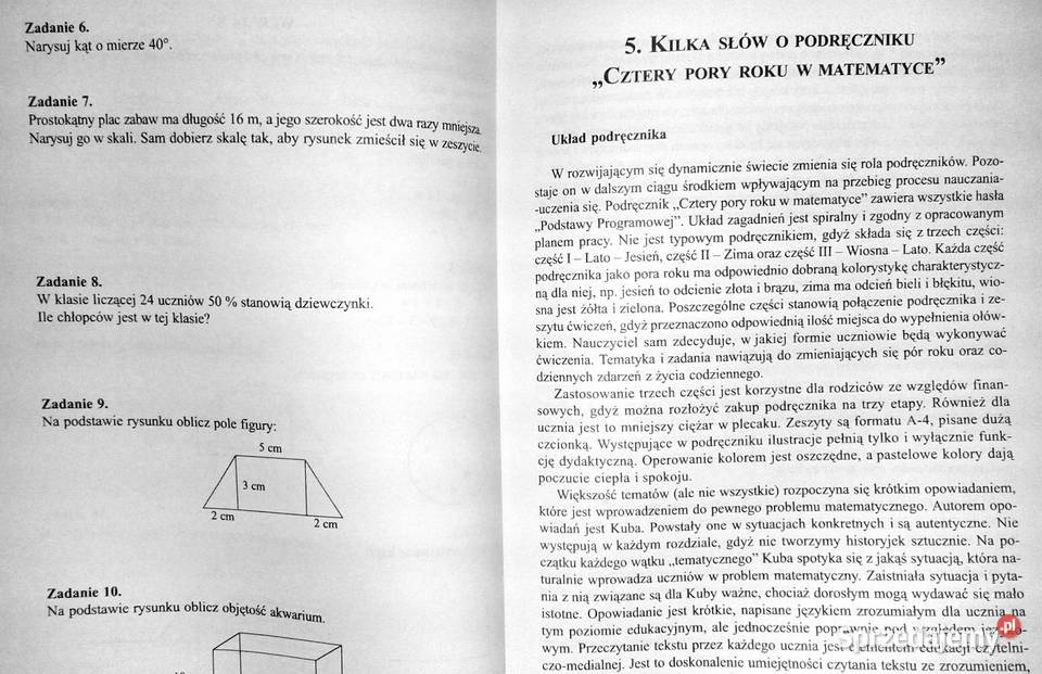 Cztery pory roku w matematyce kl 4 Kołek Longina lubelskie Chełm sprzedam