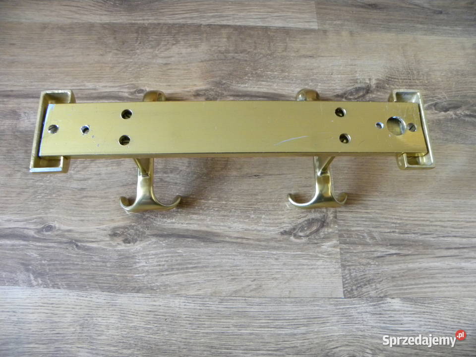 Metalowy podwójny wieszak ścienny ubraniowy na 16cm Wieszaki Legnica