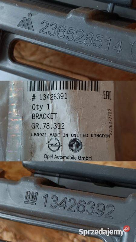 OPEL ASTRA K V KOMBI ŚLIZG mocowanie zderzaka Pleszew