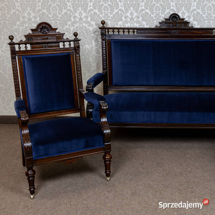 Fotel neorenesansowy antyk stary eklektyczny wielkopolskie
