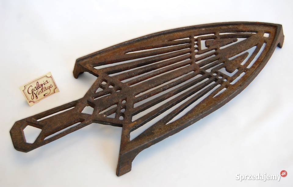 Stara żeliwna ażurowa podstawka pod żelazko Lublin