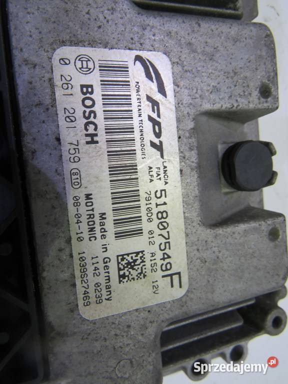 KOMPUTER SILNIKA FIAT 500 14 16V 08r 0261201759