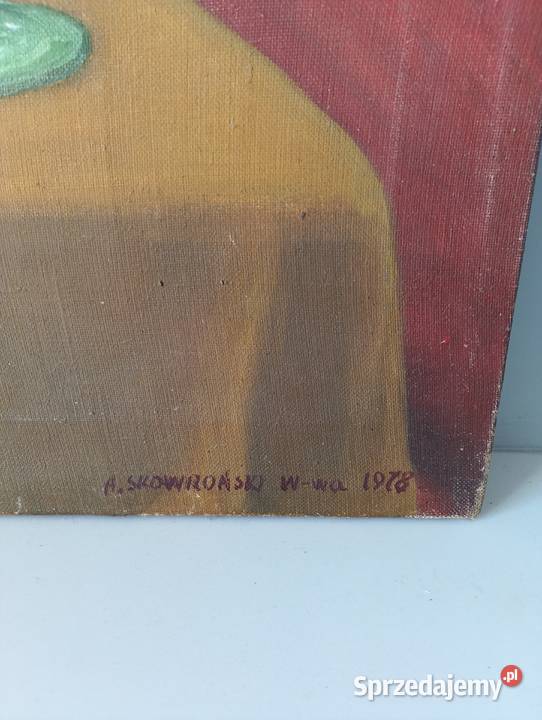 Obraz olejny kwiaty w wazonie styl old money Warszawa