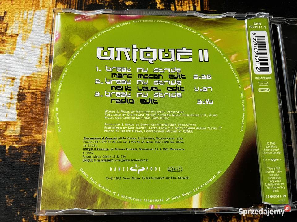 Unique II Break My Stride The Remixes Trance Błażejowice