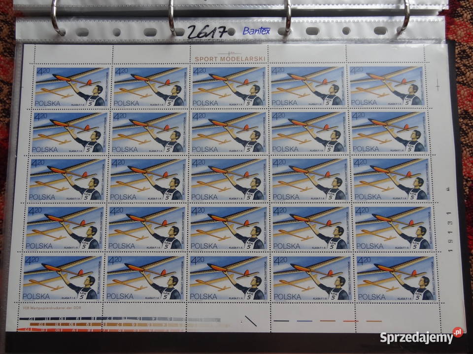 Znaczki pocztowe Polska Fi 26142619 Ark