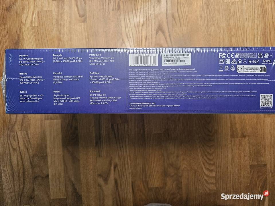 Sprzedam nowy WiFi Router TPLink Archer C6 Ver40 Tp-Link Kraków