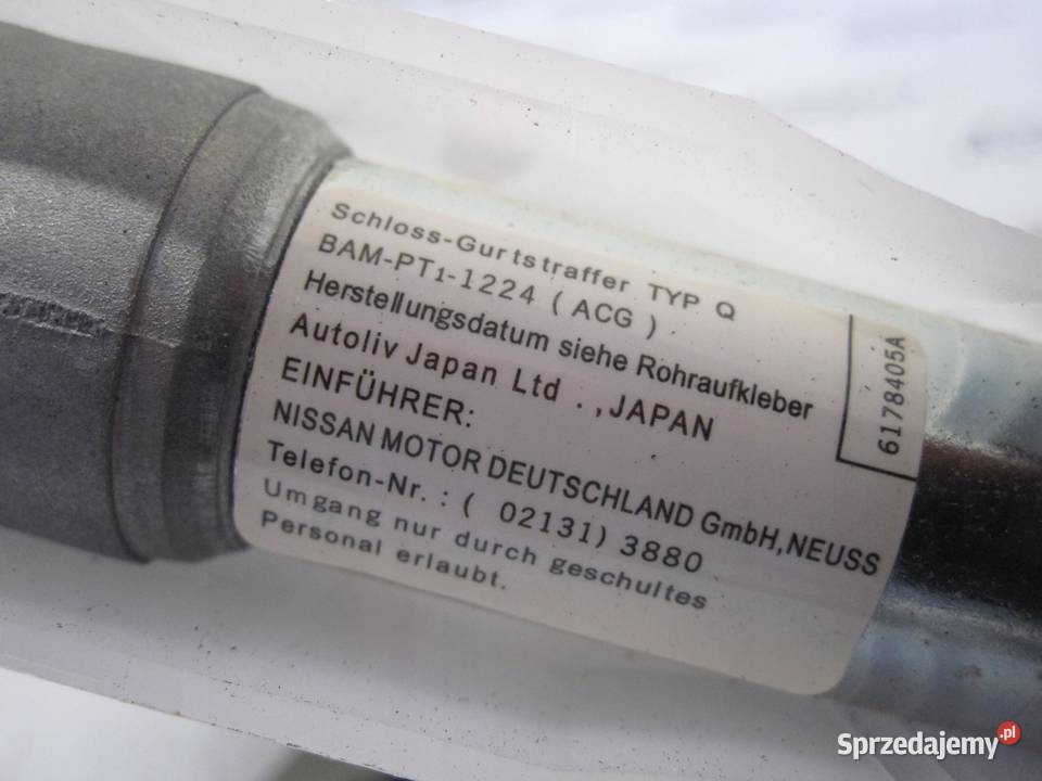 NISSAN JUKE 11r pas bezpieczeństwa prawy przód z