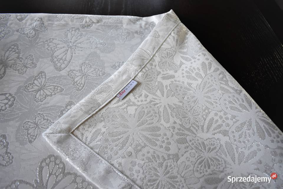Bieżnik dwustronny Srebrne Motyle 40 x 160 Stare Kupiski sprzedam
