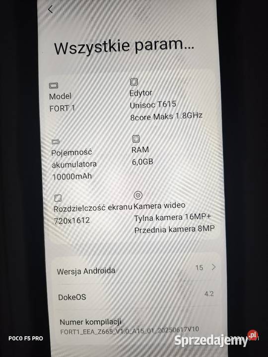 Nowy Smartfon Blackview Fort1 sprzedam