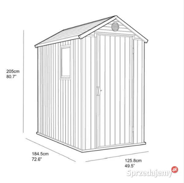 Domek Ogrodowy Narzędziowy Keter Darwin 46 185 x Wschowa sprzedam