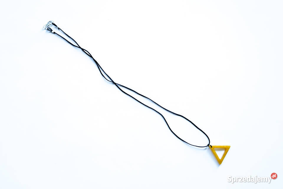 Trójkątny wisiorek z żywicy epoksydowej Warszawa