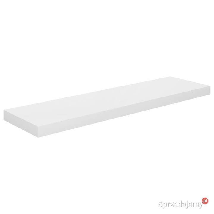 Półki ścienne 4 wysoki połysk białe 90x235x38 Warszawa