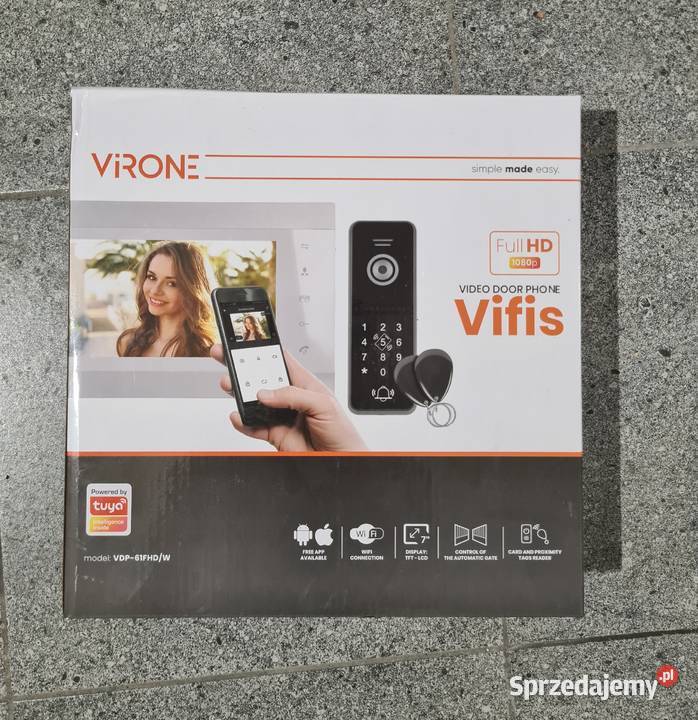 Videodomofon VIRONE VDP61FHDW nowy sprzedam