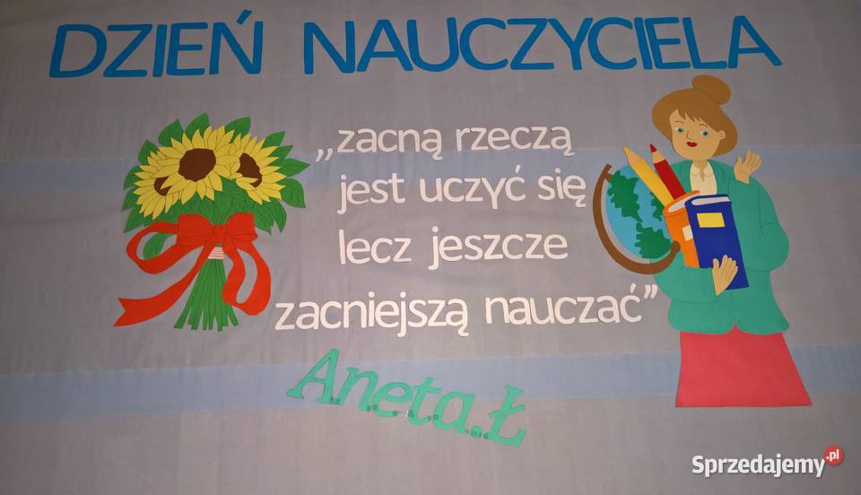 Dekoracje na Dzień Nauczyciela z brystolu 504