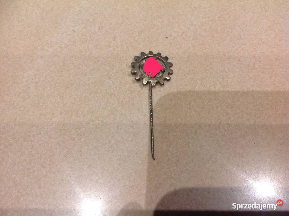 Stara Niemiecka Przypinka Metalowa Nowa Sól