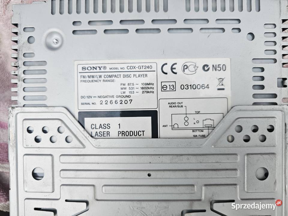 Radio Samochodowe SONY CDXGT240 Kraków sprzedam