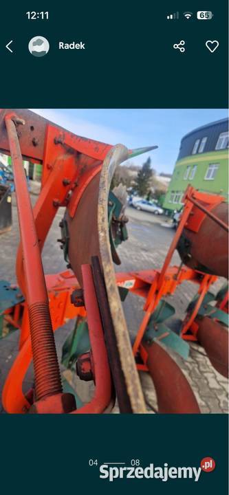 Pług 4 skibowy Vogel Noot M950 Domaradz