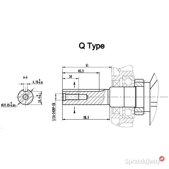 Silnik benzynowy Grnwelt GW170Q 7 Wał 1905mm mazowieckie Pułtusk