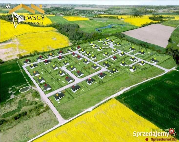 Działka budowlana 3413 m2 Czechowo k Elbląga Sprzedaż