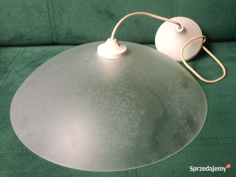 Retro wisząca lampa ze szklanym matowym kloszem Zbylitowska Góra sprzedam