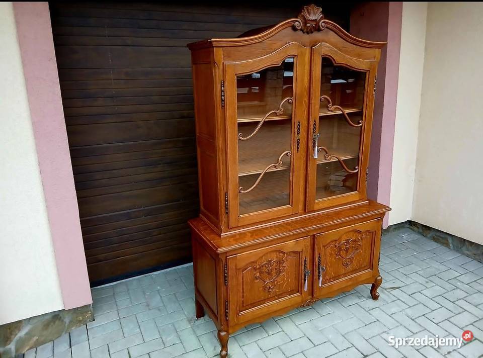 Witryna Biblioteczka Serwantka Stylowa Komoda