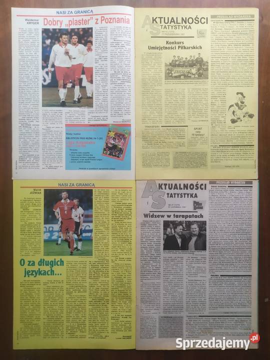 Tygodnik Piłka Nożna rocznik 1997 kompletny Łódź