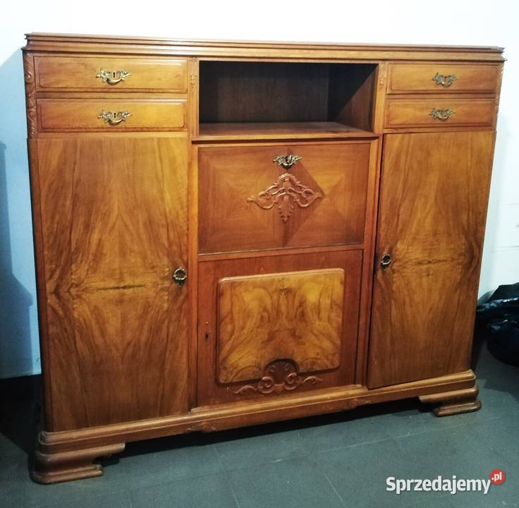 Piękny stary kredens z sekretarzykiem Gdynia