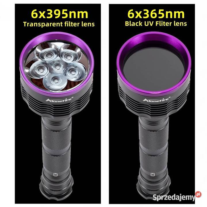 Latarka UV AloneFire SV56 30W 6 x365nm Wrocław